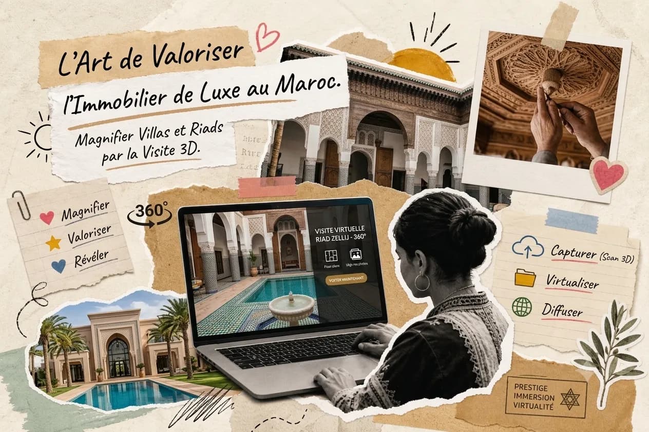 Luxury Real Estate In Morocco Showcasing Villas And Riads With A Cinematic 3d Tour