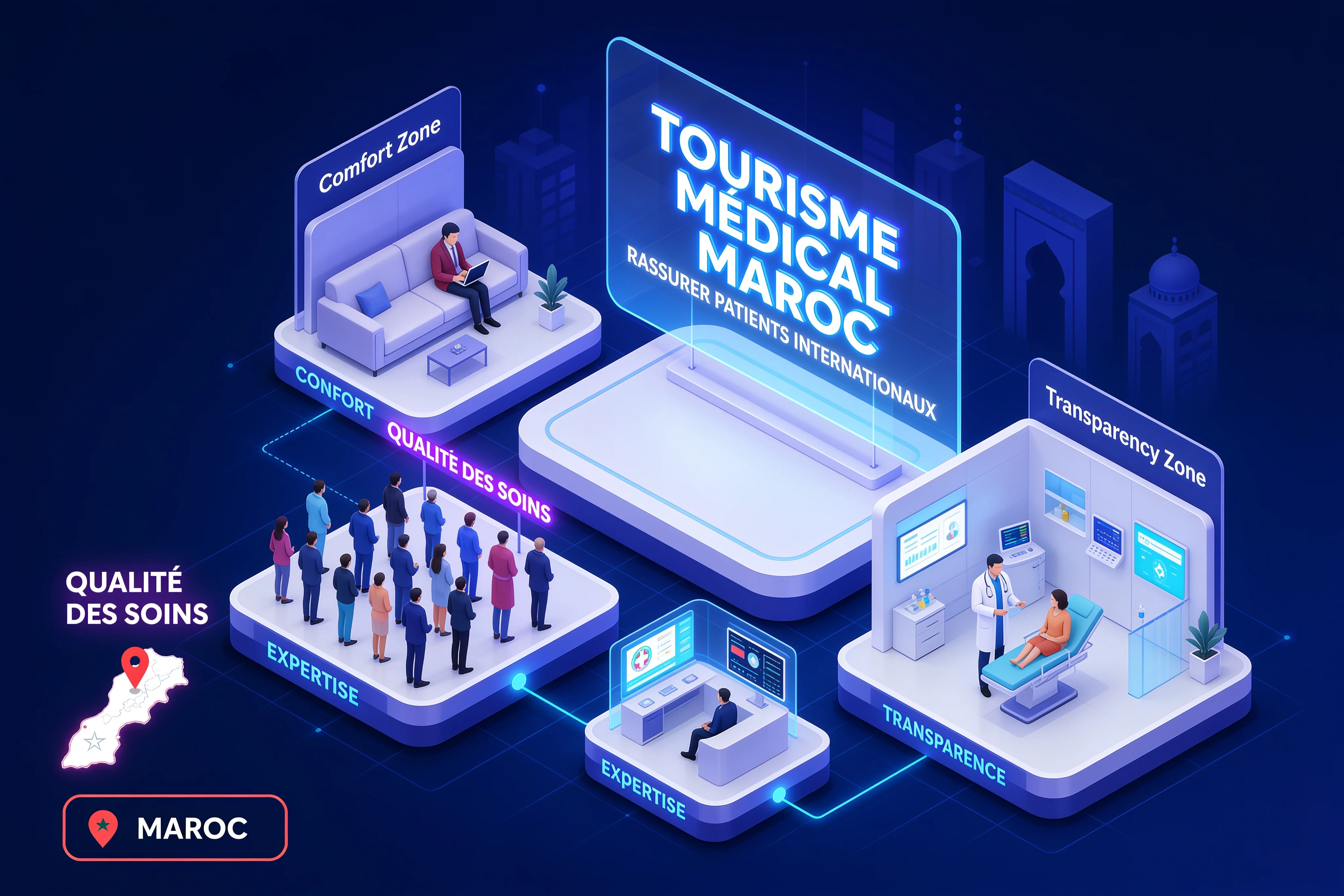 Tourisme Médical au Maroc : Rassurer les Patients Internationaux en 3D