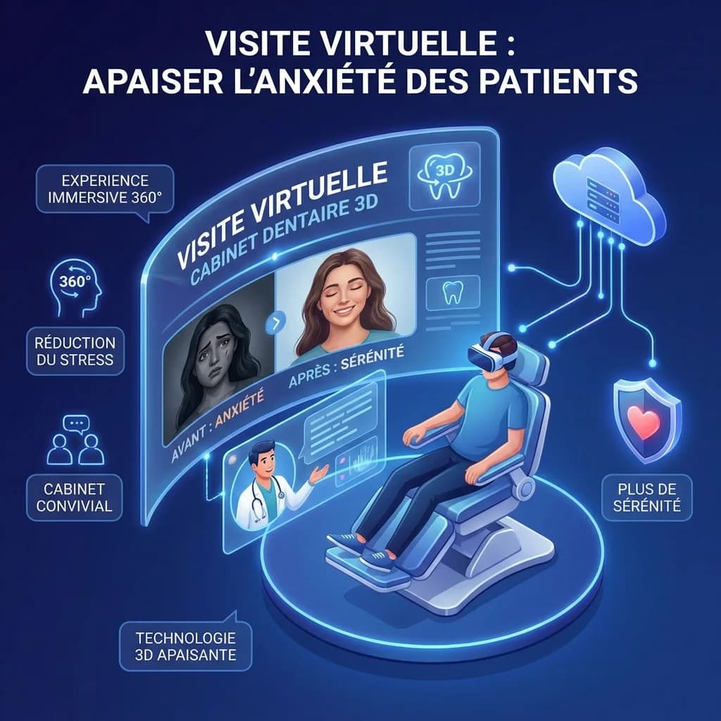 Visite Virtuelle Cabinet Dentaire : Apaiser l'Anxiété Avant le Fauteuil