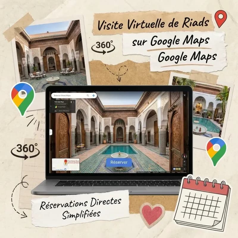 Visite Virtuelle Riad sur Google Maps : Capter les Réservations Directes