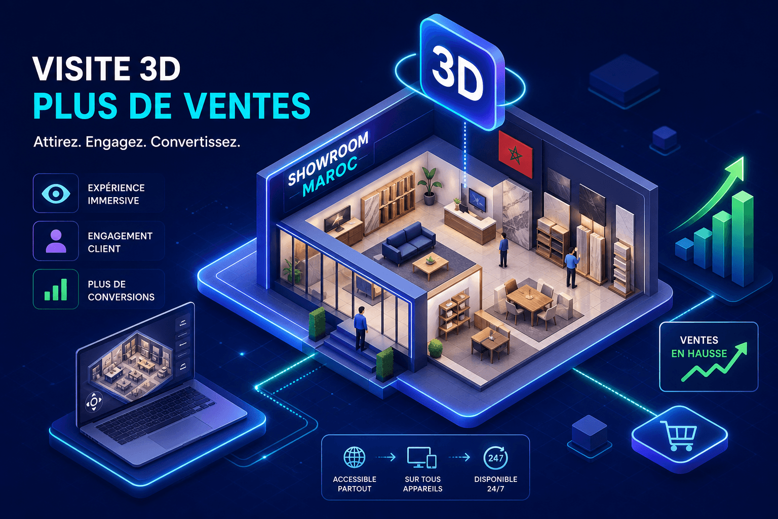 Comment Vendre Plus Avec Une Visite 3d Pour Showroom Maroc