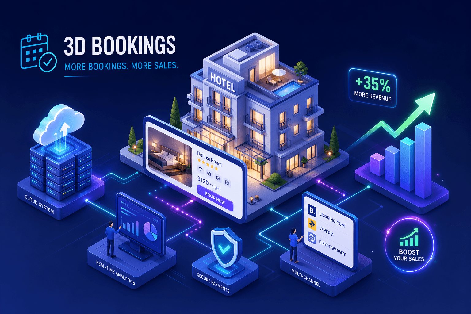 Hotel 3D Bookings How Technology Boosts Your Sales